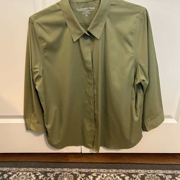 Coldwater Creek Womens 18 No iron Shirt/blouse - Picture 9 of 9
